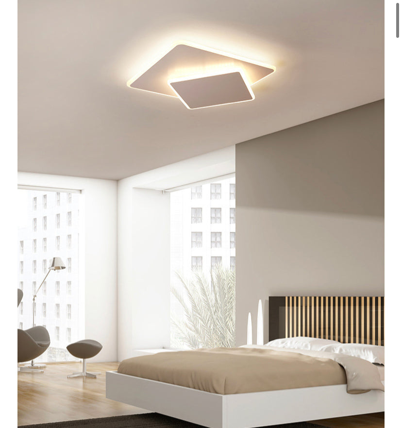 Fresh Look at Square Modern Minimalist Ceiling Light