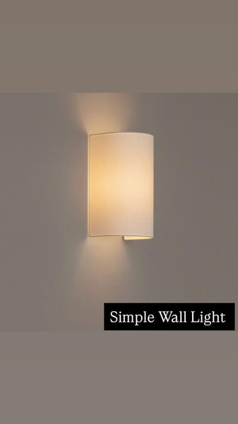 GILL FABRIC WALL LIGHT - WHITE