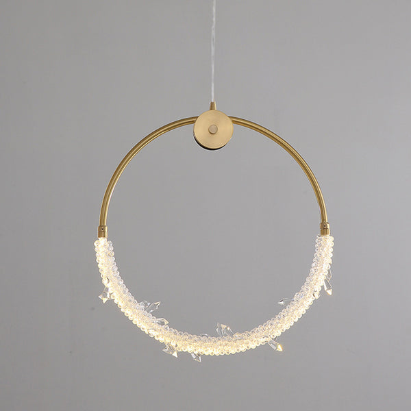 Crystal Ring Pendant Light