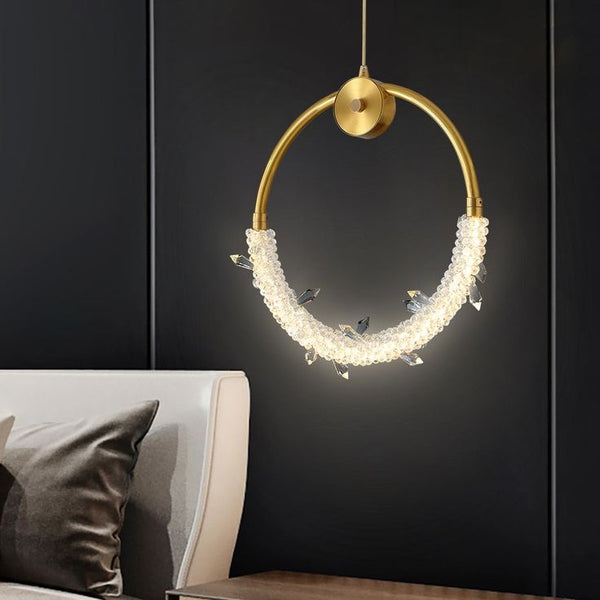 Crystal Ring Pendant Light