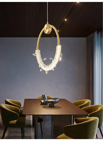 Crystal Ring Pendant Light