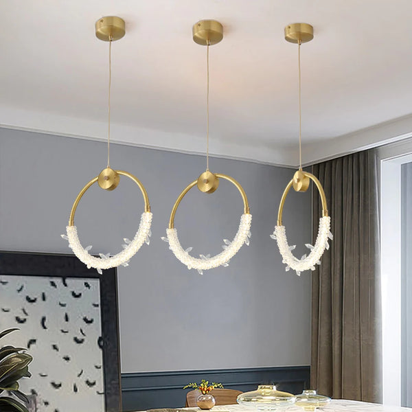 Crystal Ring Pendant Light