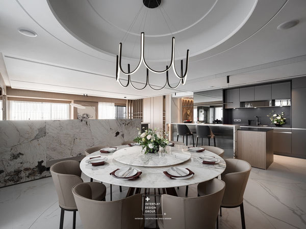 U-SHAPED MINIMALIST CHANDELIER