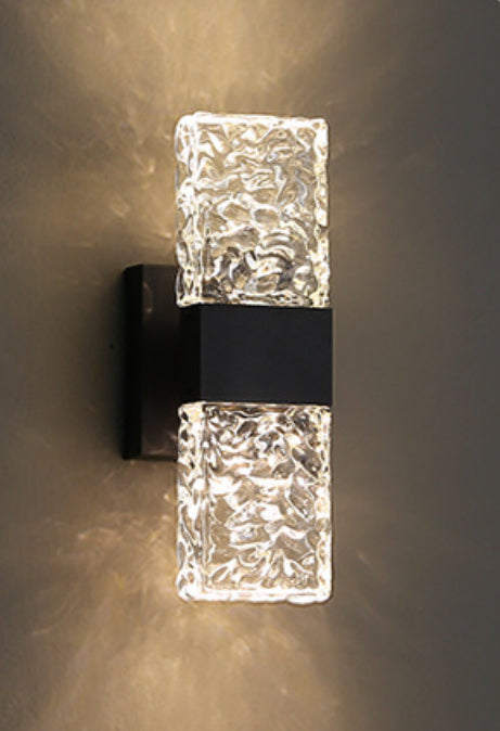 Frosted Crystal Wall Light