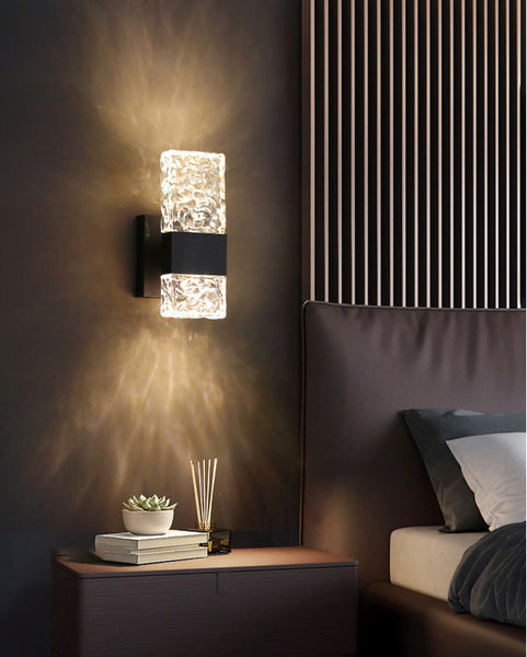 Frosted Crystal Wall Light
