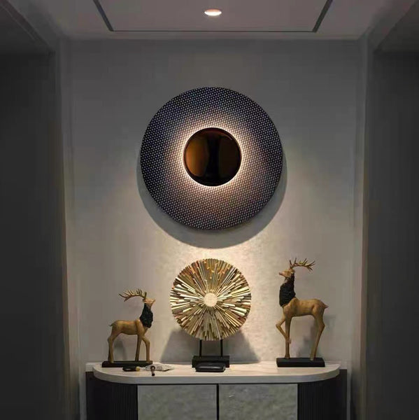 KELLER ROUND WALL LIGHT - BLACK