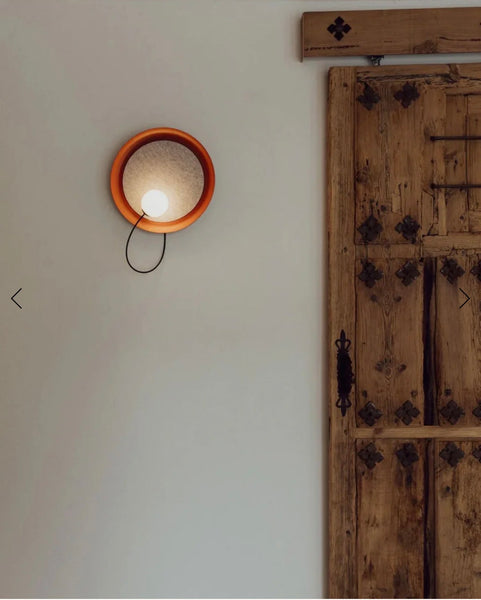 ACCOUSTIC DISC WALL LIGHT - RED