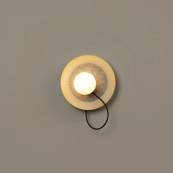 ACCOUSTIC DISC WALL LIGHT - WHITE