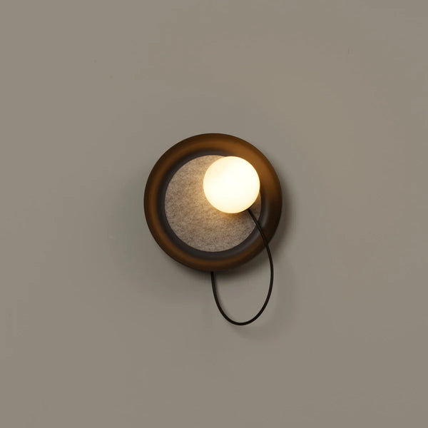 ACCOUSTIC DISC WALL LIGHT - BLACK