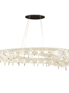 OVAL CRYSTAL CHANDELIER
