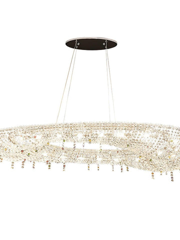 OVAL CRYSTAL CHANDELIER