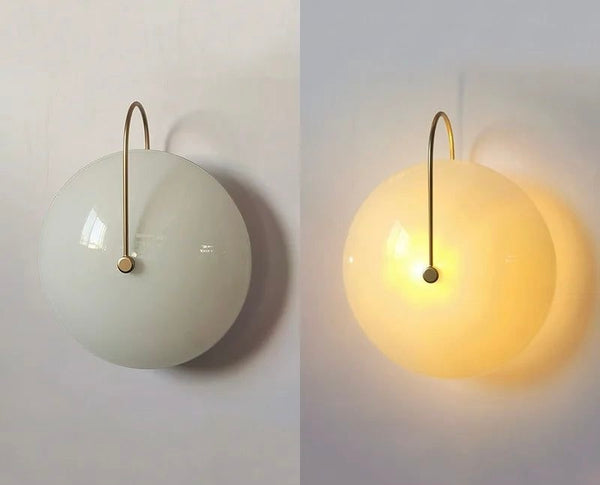 IRIS WALL LIGHT - MILKY GLASS