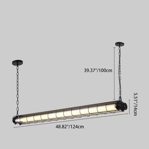 BLACK INDUSTRIAL SUSPENSION LIGHT