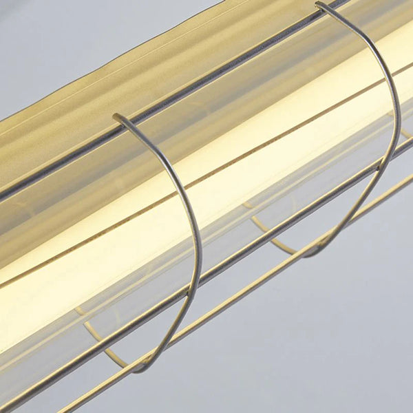 CHROME SILVER INDUSTRIAL SUSPENSION LIGHT