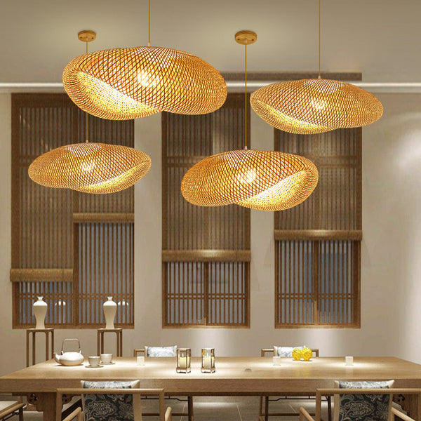 RATTAN DOUGHNUT LIGHT