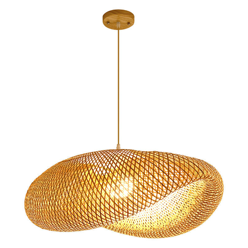 RATTAN DOUGHNUT LIGHT