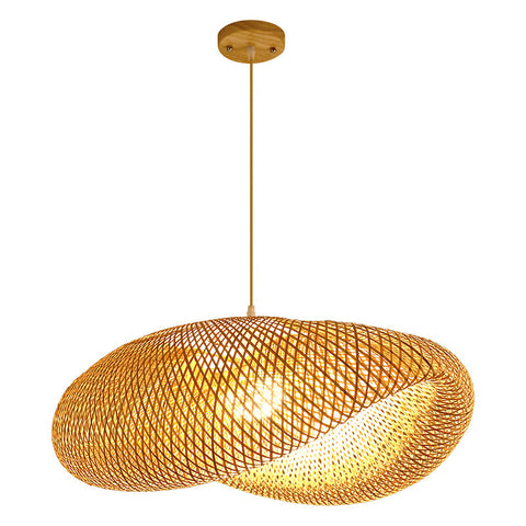 RATTAN DOUGHNUT LIGHT