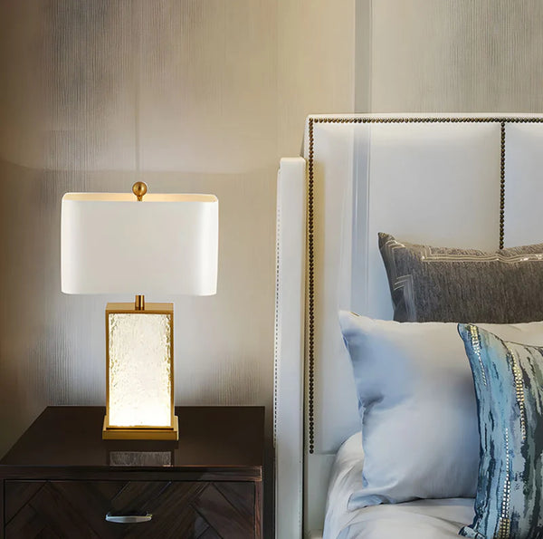 FROSTED PATTERN TABLE LAMP