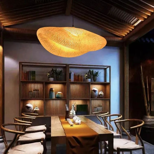 RATTAN DOUGHNUT LIGHT