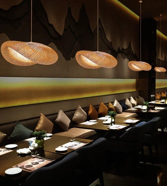RATTAN DOUGHNUT LIGHT