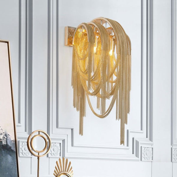 TASSEL WALL LIGHT - GOLD