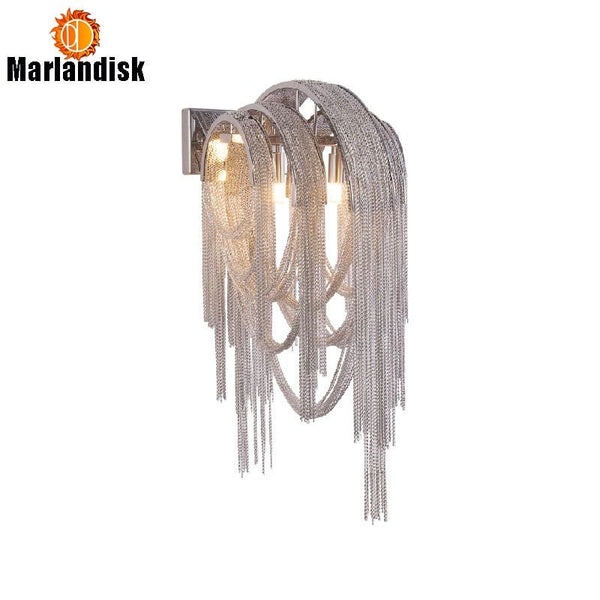 TASSEL WALL LIGHT - SILVER