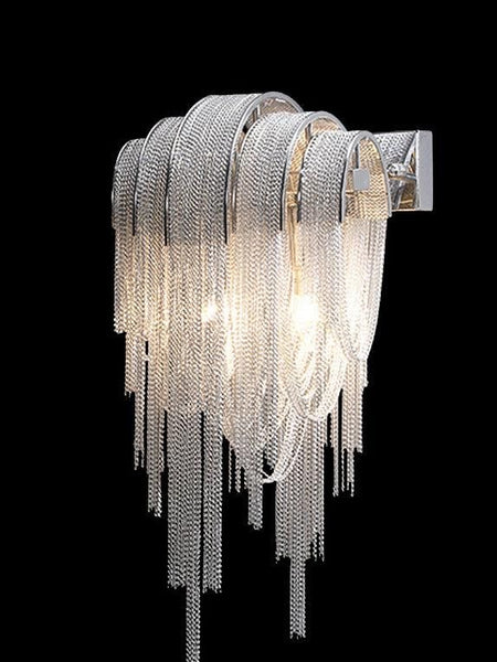 TASSEL WALL LIGHT - SILVER
