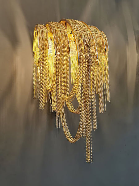 TASSEL WALL LIGHT - GOLD