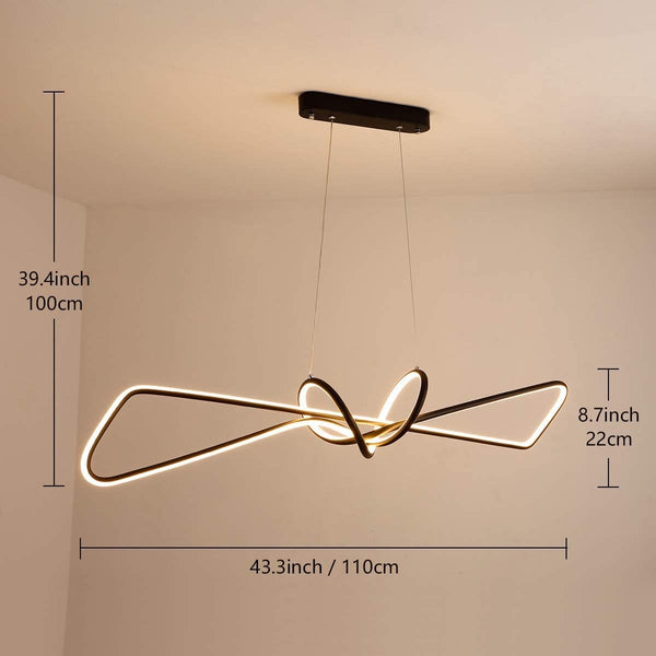 BOW TIE CHANDELIER - BLACK