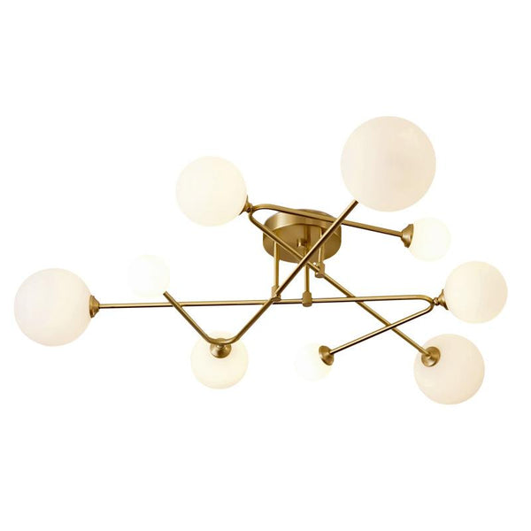 Postmodern Brass Ceiling Light