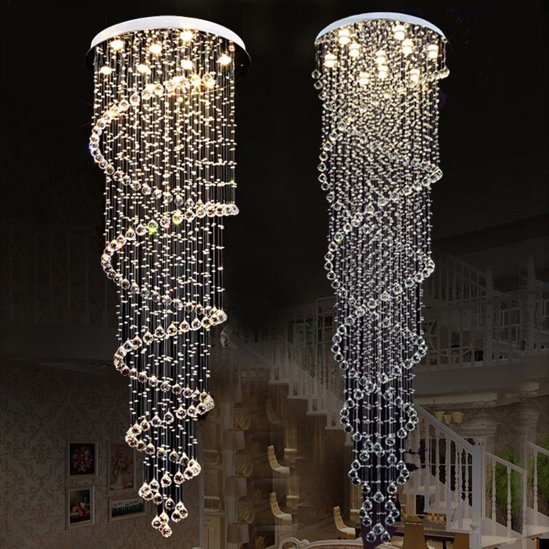 CRYSTAL CHROME CHANDELIER