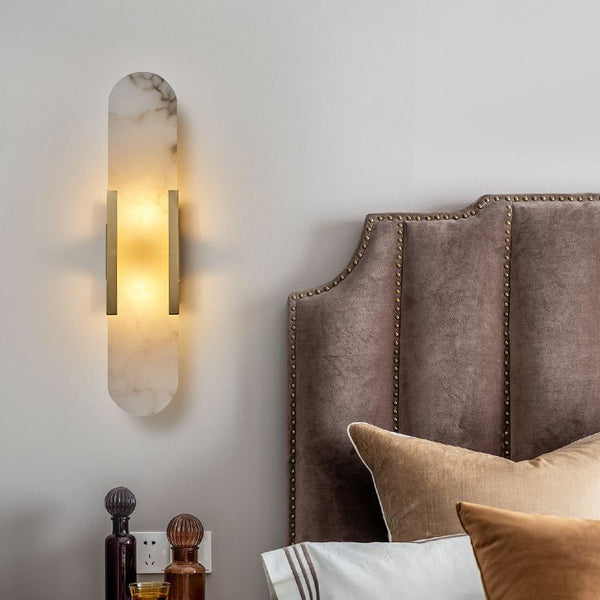 OVAL MARBLE WALL LIGHT