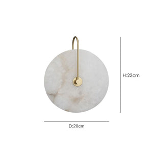 ROUND MARBLE WALL LIGHT