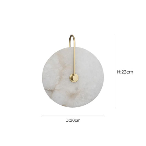 ROUND MARBLE WALL LIGHT