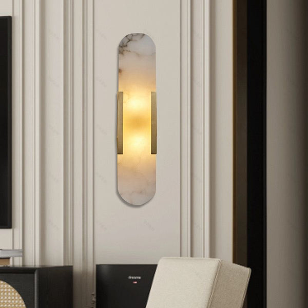 OVAL MARBLE WALL LIGHT