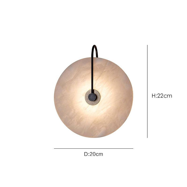 ROUND MARBLE WALL LIGHT