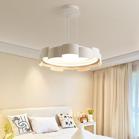 White Foxy Chandelier