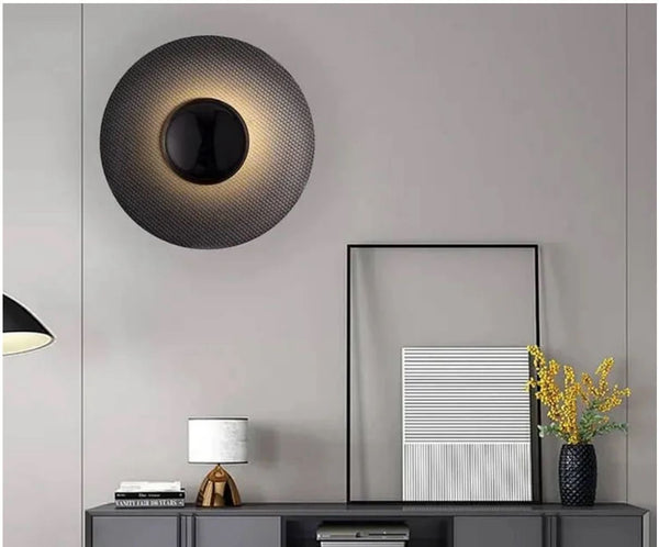 KELLER ROUND WALL LIGHT - BLACK