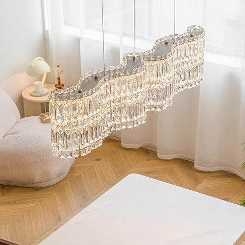 HALO LONG CHANDELIER