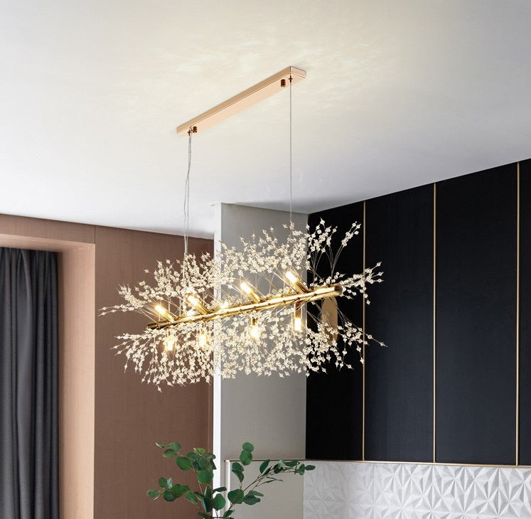 Horizontal Crystals Chandelier