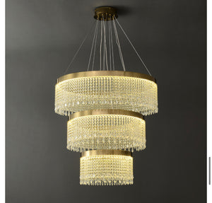 3-Step Luxury Crystal Chandelier