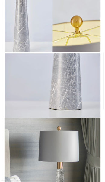 Grey Top Table Lamp