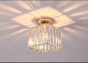 Gold Crystal Ceiling Light