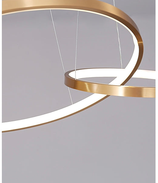 Nordic Luxury ring buckle custom villa Chandelier