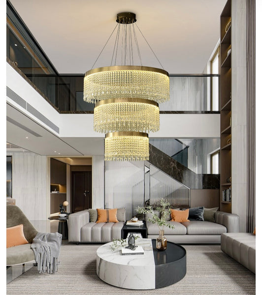 3-Step Luxury Crystal Chandelier