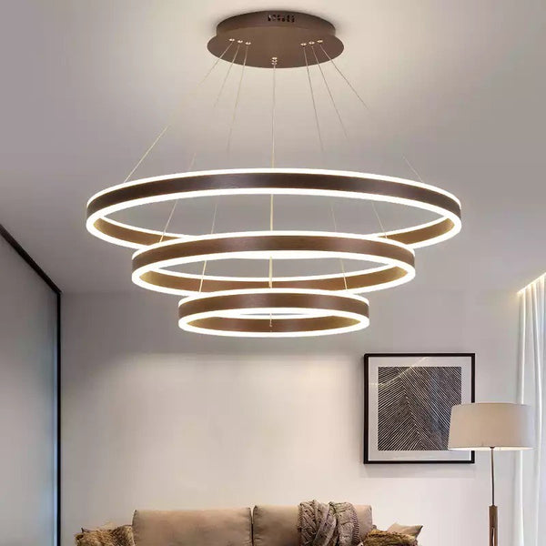 Brusque Circle Rings Chandelier LED light