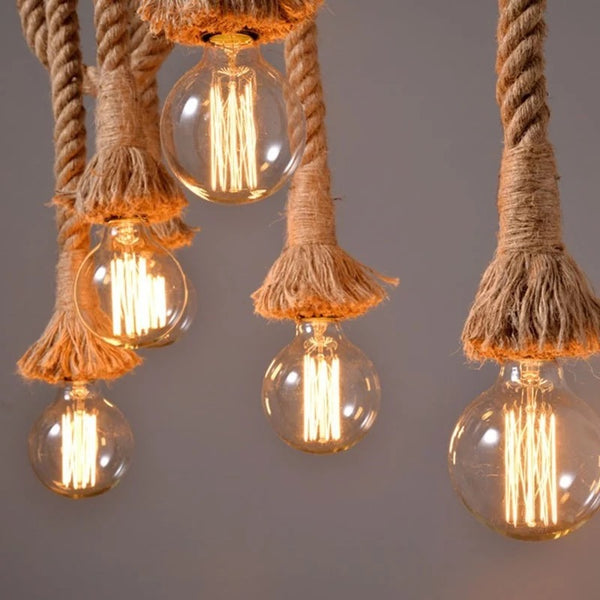 Rattan Hemp Droplight