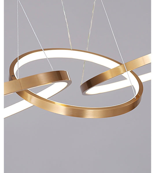 Nordic Luxury ring buckle custom villa Chandelier