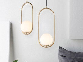 Oval Moon Pendant Light